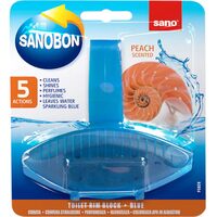 Odorizant vas toaleta Sano Bon Blue Peach 5 in 1, 55 g