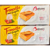 Prajitura Balconi Trancetto Albicocca cu Capsuni, 28g, 10 bucati