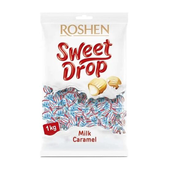 Caramele cu umplutura din lapte Roshen Sweet Drop 1kg