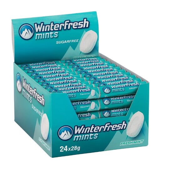 Bomboane Mentolate Fresh Mint, Winterfresh, 24 x 28 g