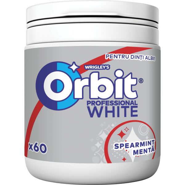 Guma de mestecat 60 buc Orbit Professional White Spearmint, 84g