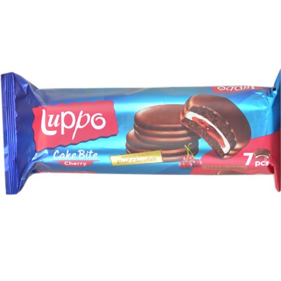 Prăjitură Luppo Cake Bite cu cremă de visine, 182g