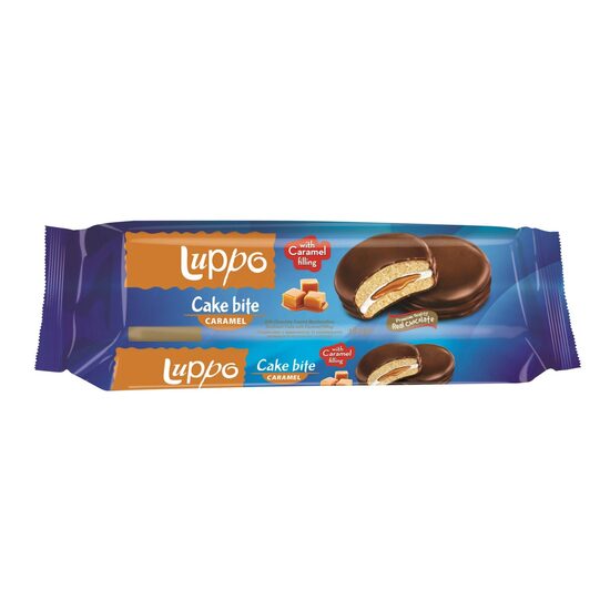 Prăjitură Luppo Cake Bite cu cremă de caramel, 182g