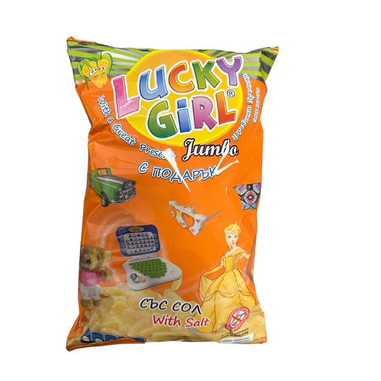 Pufuleti Jumbo cu surprize Lucky Girl 70g