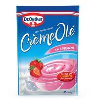 Praf pentru desert Dr. Oetker Creme Ole cu capsuni 75g, 25 plicuri