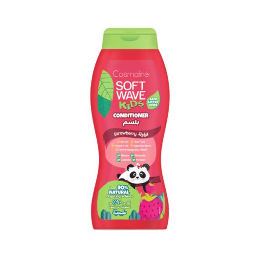 Cosmaline Soft Wave Kids, balsam cu 90% ingrediente naturale pentru copii, aroma de capsuni, 400ml