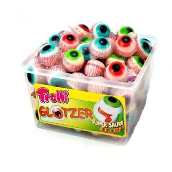 Set 60 jeleuri Trolli, forma de ochi/glotzer
