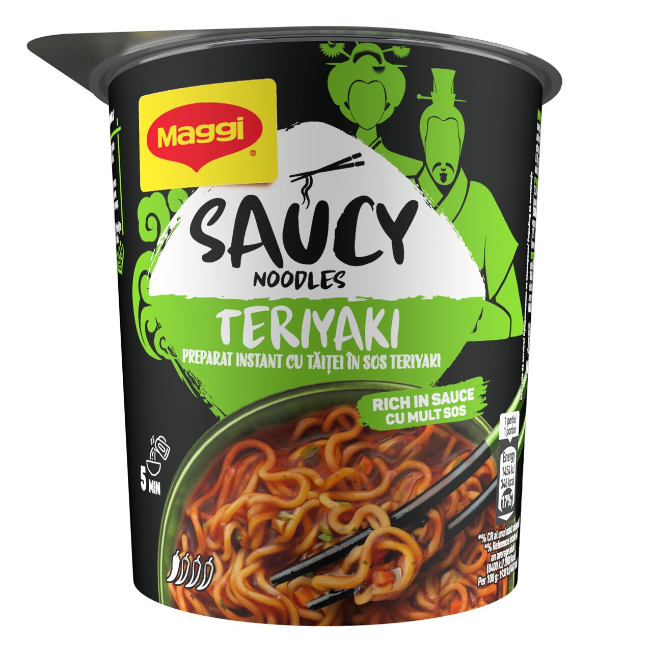 MAGGI SAUCY NOODLES CUP 75GR TERIYAKI(8B) - zozocafe