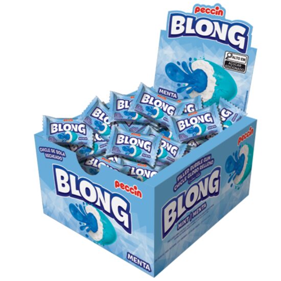 Guma de mestecat Blong mint blue, 5g, 40 bucati