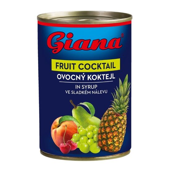  Cocktail de fructe în sirop Giana, 410g