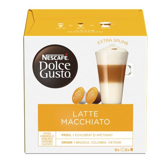 Capsule Nescafé Dolce Gusto Latte Macchiato, 16 capsule, 183.2g