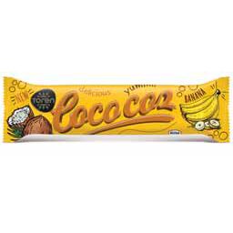 Baton de ciocolata cu fulgi de cocos si banane Cococoz, 24 g