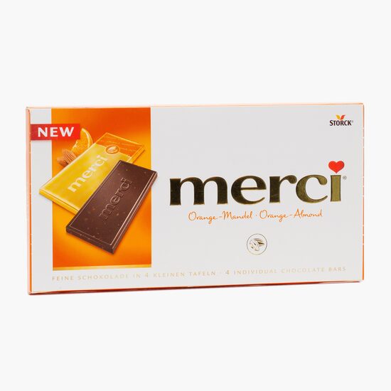 Ciocolata Merci cu Portocale si Migdale 100 g