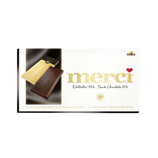 Ciocolata Merci Dark, 72% cacao, 100 g