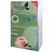 Indulcitor natural pe baza de extract de Sweet Control Stevia, 100 plicuri, 100 g