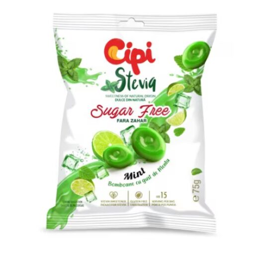 Drops cu menta CIPI Stevia 75g