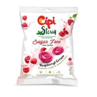 Drops cu zmeura si frisca CIPI Stevia 75g