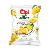 Drops cu ghimbir si lamaie CIPI Stevia 75g