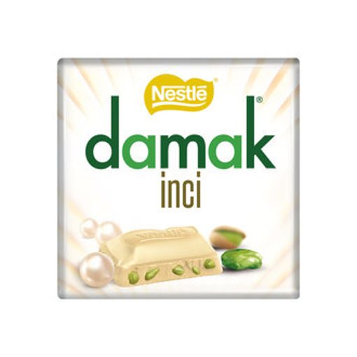 Ciocolata alba cu fistic Nestle Damak, 60 g
