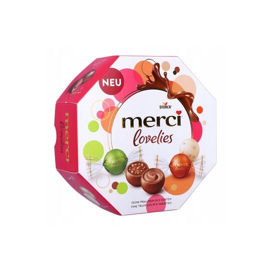 Bomboane de ciocolata Merci Lovelies Classic, 185g