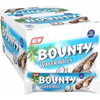 Napolitana cu fulgi si crema de cocos Bounty Waffer Rolls 22,5g