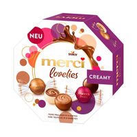 Bomboane de ciocolata Merci Lovelies Creamy 185g