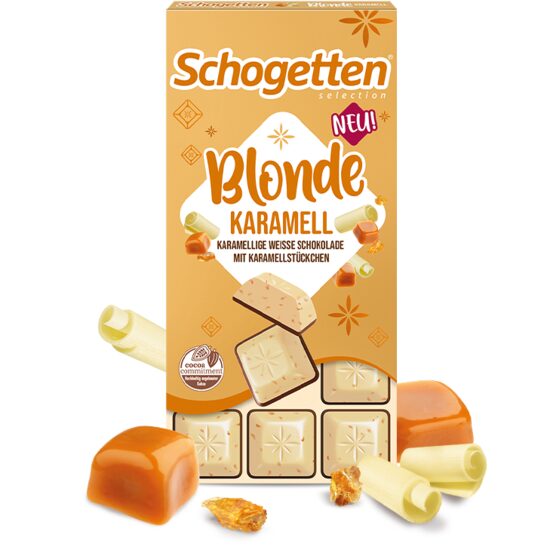 Tableta de ciocolata cu caramel Blonde Schogetten, 100 g