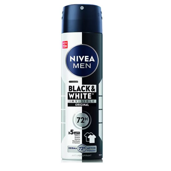 Deodorant spray Nivea Deo masculin Invisible for Black&White Power, 150 ml