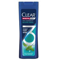 Sampon Clear Men 3in1 Active Cool, 360 ml
