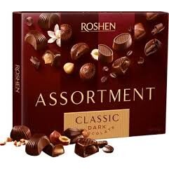 Praline de ciocolata neagra Roshen Assortment 154g