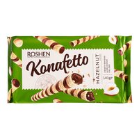 Napolitane Konafetto Roshen cu crema de alune, 140g