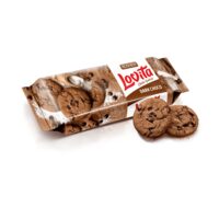 Biscuiți Roshen Lovita Dark Choco, cu fulgi de ciocolata, 150g