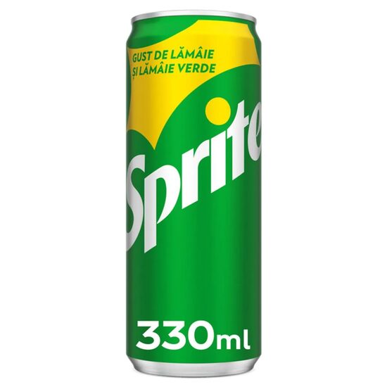 Bautura carbogazoasa cu aroma de lamaie si lamaie verde Sprite, 0.33 l, RO, SGR