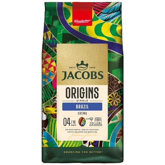 Cafea boabe Jacobs Origins Brazil Crema, 1kg