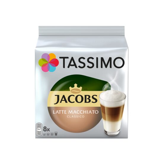 Capsule cu cafea Jacobs Tassimo latte macchiato classico, 8 capsule, 264gr/pachet