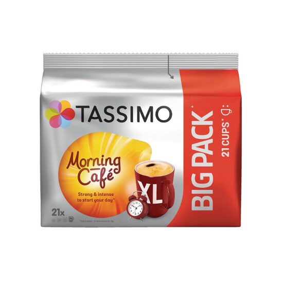 Capsule cafea, Tassimo Morning Cafe, Big pack, 21 bauturi x 215 ml, 21 buc, 163.8 g