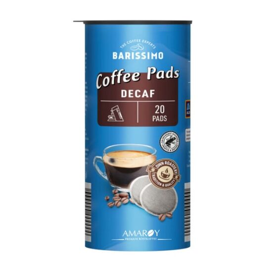 Cafea capsule, Amaroy Barissimo Pads decofeinizata, 20 buc, 140 g