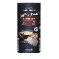 Cafea capsule, Amaroy Barissimo Pads Espresso, 20 buc, 140 g