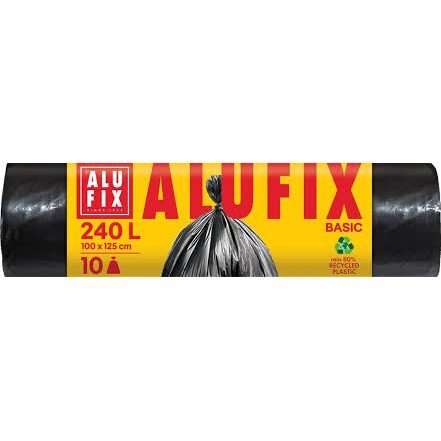 Saci menajeri 240L, 100x125cm 10buc/rola, Alufix