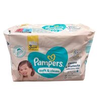 Servetele umede Pampers Soft Clean 3x60buc 