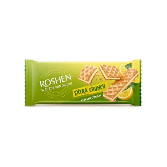 Napolitane sandwich cu crema de lamaie Roshen, 142g