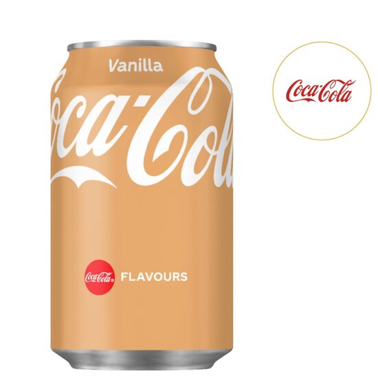 Bautura racoritoare carbogazoasa Coca-Cola Vanilie, Doza 0.33l, IMP,  SGR 