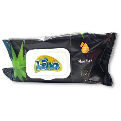 Servetele umede Leno cu parfum de aloe vera, dispenser cu capac, 72 bucati 