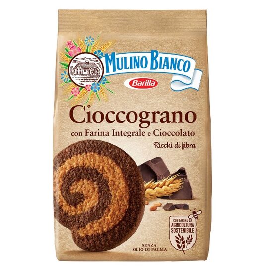 Biscuiti din faina cu ciocolata Mulino Bianco Cioccograno, 330g