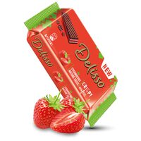 Napolitane cu crema de capsuni Delisso, 40 g