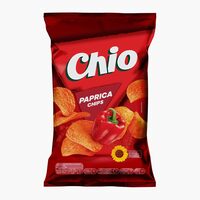 Promo Chipsuri din cartofi cu aroma de paprica Chio Chips 125g+ Chipsuri din cartofi cu sare Chio Chips 125g