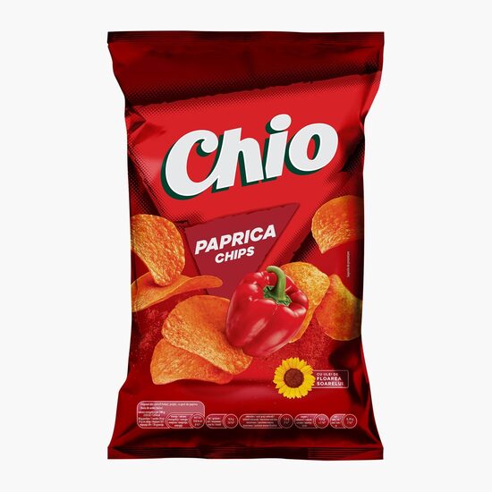 Promo Chipsuri din cartofi cu aroma de paprica Chio Chips 125g+ Chipsuri din cartofi cu sare Chio Chips 125g