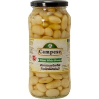 Fasole Albă Gigant Campese 540 g – Boabe Mari în Saramură, Fără Conservanți