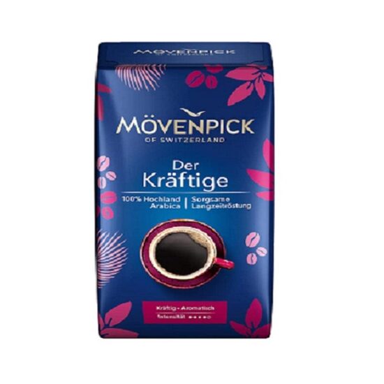 Cafea măcinată Mövenpick Der Kräftige 500g – 100% Arabica intens prăjită, aromă puternică