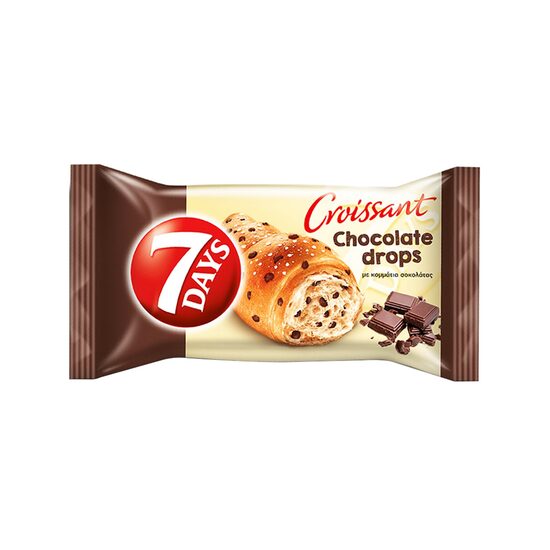 7 Days Choco Drops, Croissant cu granule de ciocolată și cremă de cacao, 70g